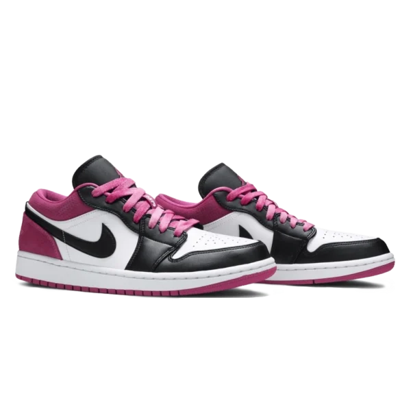 ⁦Air Jordan 1 Low Black Active Fuchsia⁩ – תמונה ⁦2⁩
