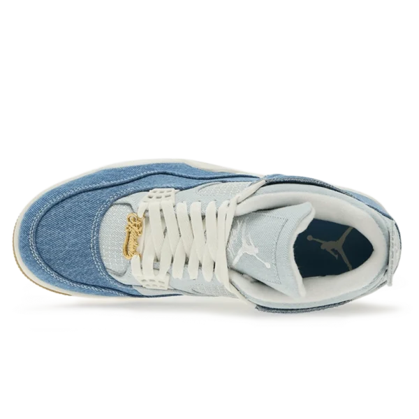 ⁦Air Jordan 4 Retro Denim Worn Blue⁩ – תמונה ⁦4⁩