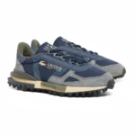 ⁦Lacoste Elite Active Leather Sneakers Navy Khaki⁩ – תמונה ⁦2⁩