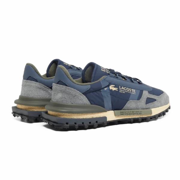 ⁦Lacoste Elite Active Leather Sneakers Navy Khaki⁩ – תמונה ⁦3⁩