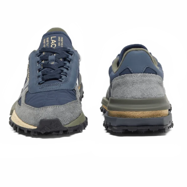⁦Lacoste Elite Active Leather Sneakers Navy Khaki⁩ – תמונה ⁦4⁩