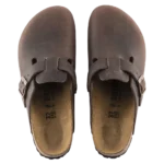 ⁦Birkenstock Boston Oiled Leather Clogs Habana⁩ – תמונה ⁦3⁩