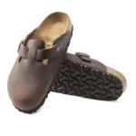 ⁦Birkenstock Boston Oiled Leather Clogs Habana⁩ – תמונה ⁦4⁩