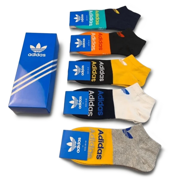 ⁦Adidas Originals Ankle Socks Pack Bright Multicolor (5 Pairs)⁩ – תמונה ⁦2⁩