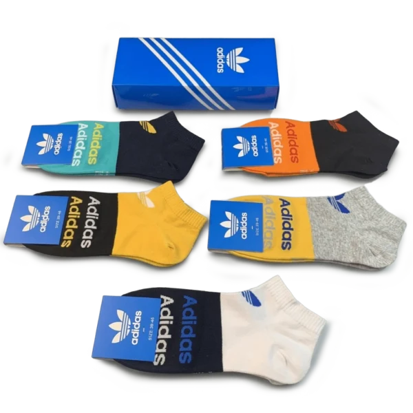 ⁦Adidas Originals Ankle Socks Pack Bright Multicolor (5 Pairs)⁩ – תמונה ⁦3⁩