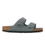 Birkenstock Arizona Soft Footbed Suede Leather Sandals Basalt Gray Tonal