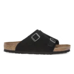 Birkenstock Zürich Suede Leather Sandals Black