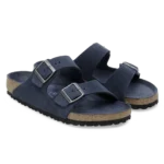 ⁦Birkenstock Arizona Soft Footbed Suede Leather Sandals New Navy Tonal⁩ – תמונה ⁦2⁩