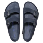 ⁦Birkenstock Arizona Soft Footbed Suede Leather Sandals New Navy Tonal⁩ – תמונה ⁦3⁩